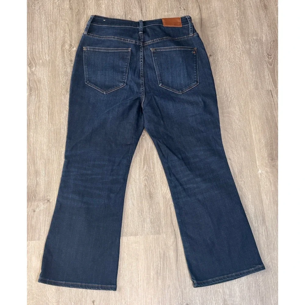 Madewell Curvy Cali Demi-Boot‎ Jeans Dark Indigo High Rise 29P AJ305